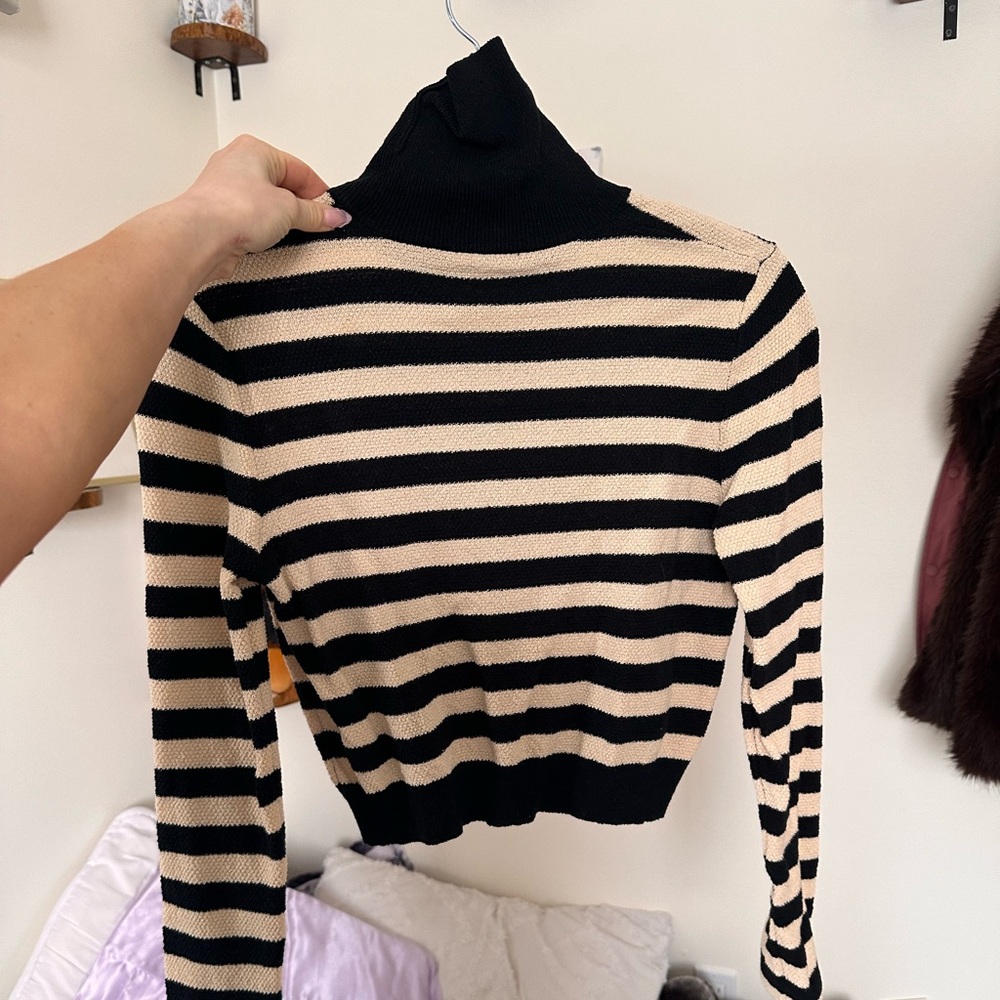 ZARA long sleeve crop